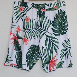 NWT Zaful Floral Leaf Tropical Shorts